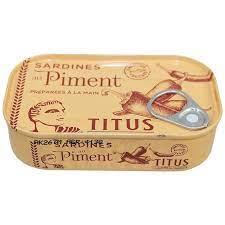 TITUS SARDINES HOT   3x125G