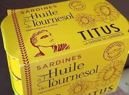 TITUS SARDINES SUNFLOWER   3x125G